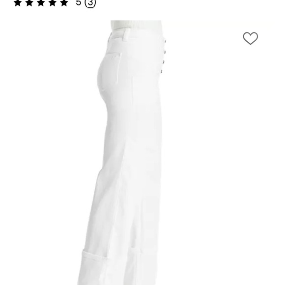 NWT Cinq à Sept White Wide-Leg Jeans - Picture 12 of 12
